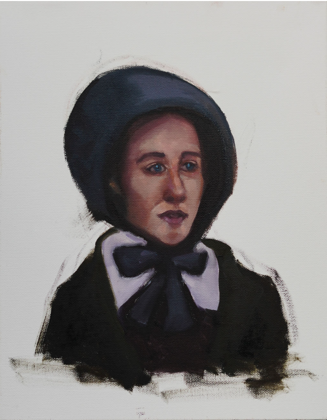 11X14- Nun Portrait sketch (oil on canvas)