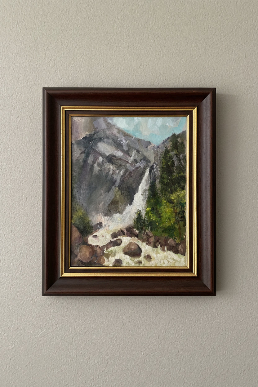 12x16 on Linen- Yosemite Lower Falls