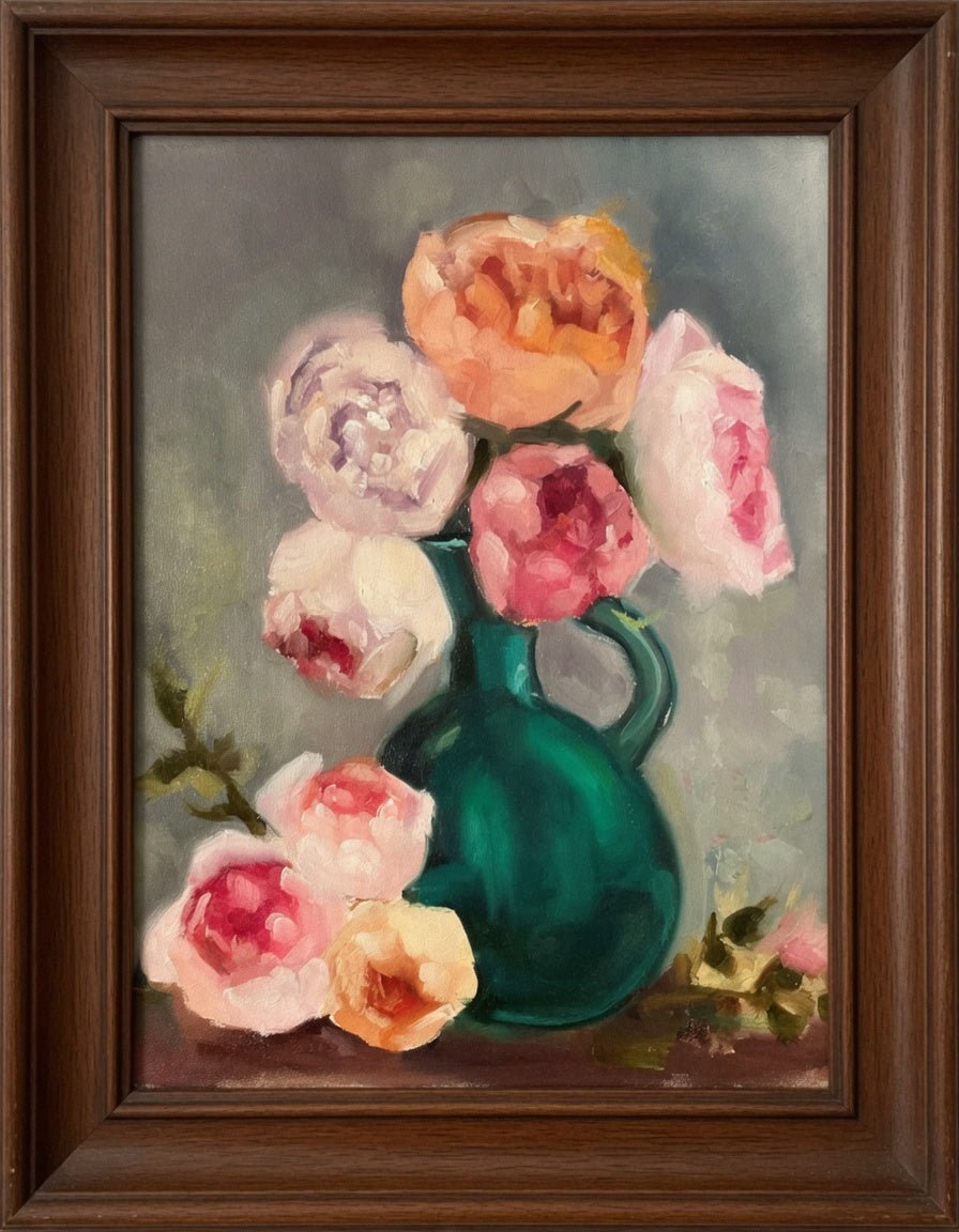 11X14 Roses -Oil on Canvas