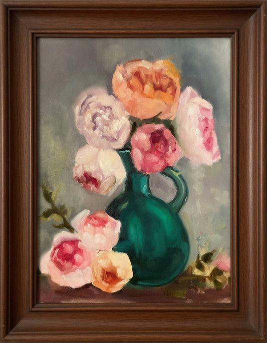 11X14 Roses -Oil on Canvas