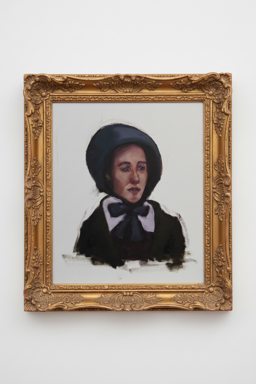 11X14- Nun Portrait sketch (oil on canvas)