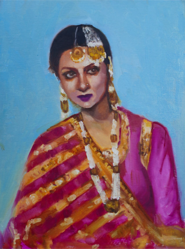 12X16 Umrao Jaan Portrait on Linen