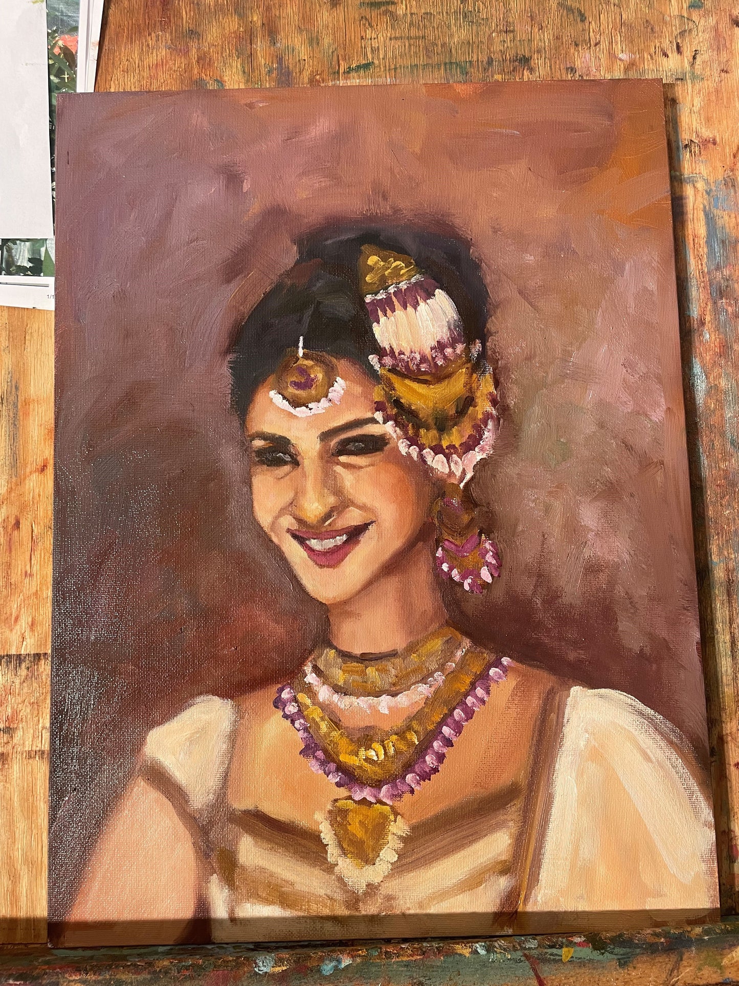 12X16 Oil Painting of Sonam Kapoor