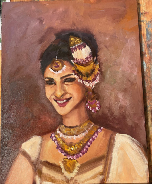 12X16 Oil Painting of Sonam Kapoor